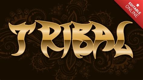 Tribal Font Generator .